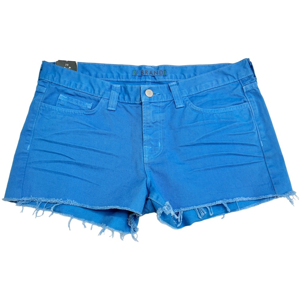 J Brand Denim Shorts Low Rise Cut Offs Frayed Hem Blue Size 29